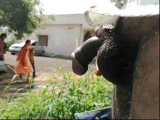 Dick flash to 3 village girls